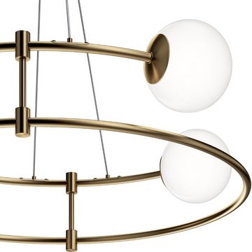 click-licht Hängeleuchte Pendelleuchte Balance in Gold G9 4-flammig, keine Angabe, Leuchtmittel enthalten: Nein, warmweiss, Hängeleuchte, Pendellampe, Pendelleuchte