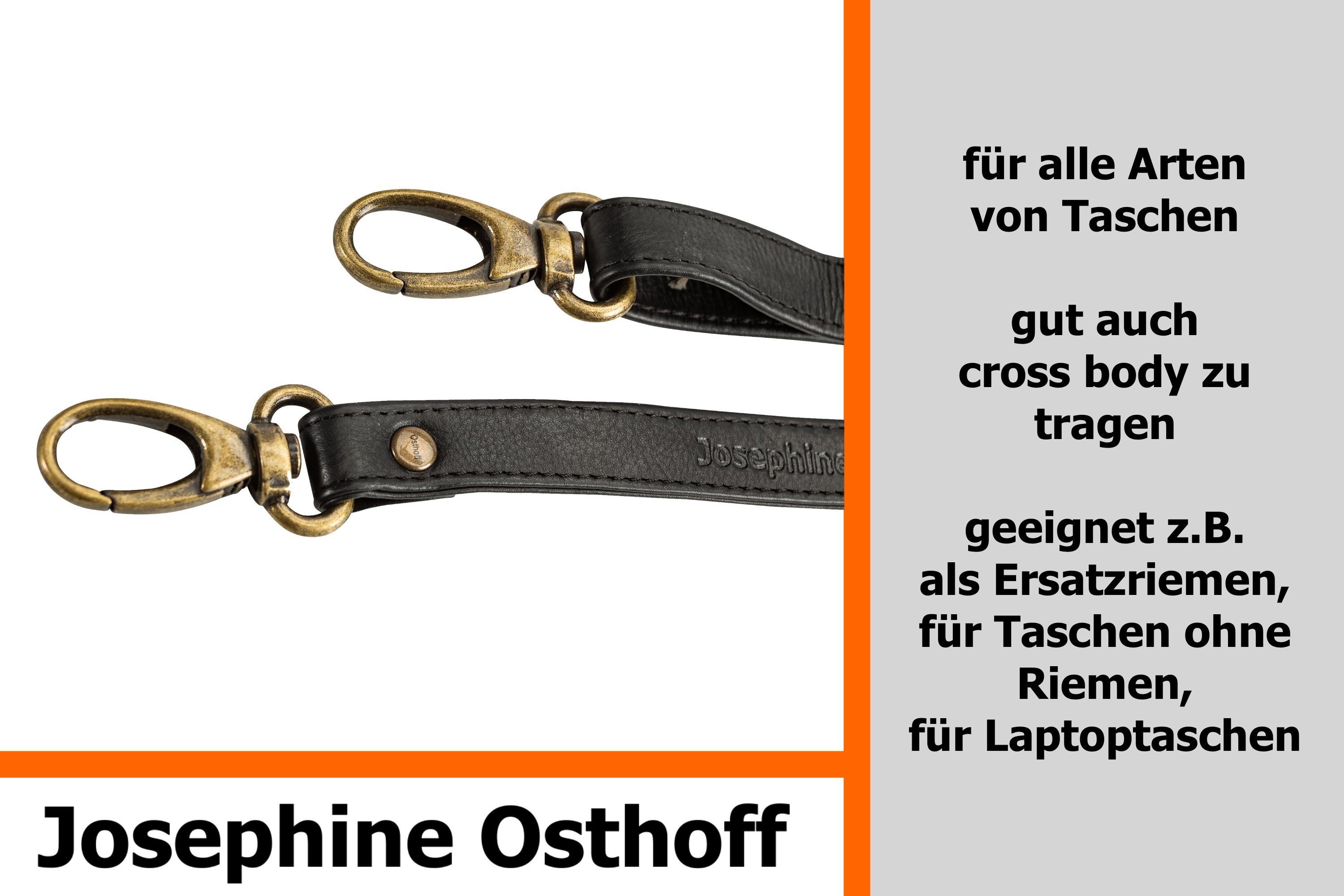 Josephine Osthoff Schulterriemen Schulterriemen 2 cm schwarz/altgold – Bild 5 von 5