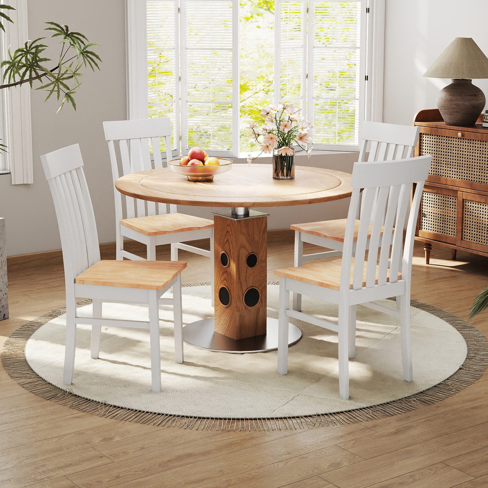 KOMFOTTEU Esszimmerstuhl (2er-Set), Küchenstühle, bis zu 150 kg belastbar