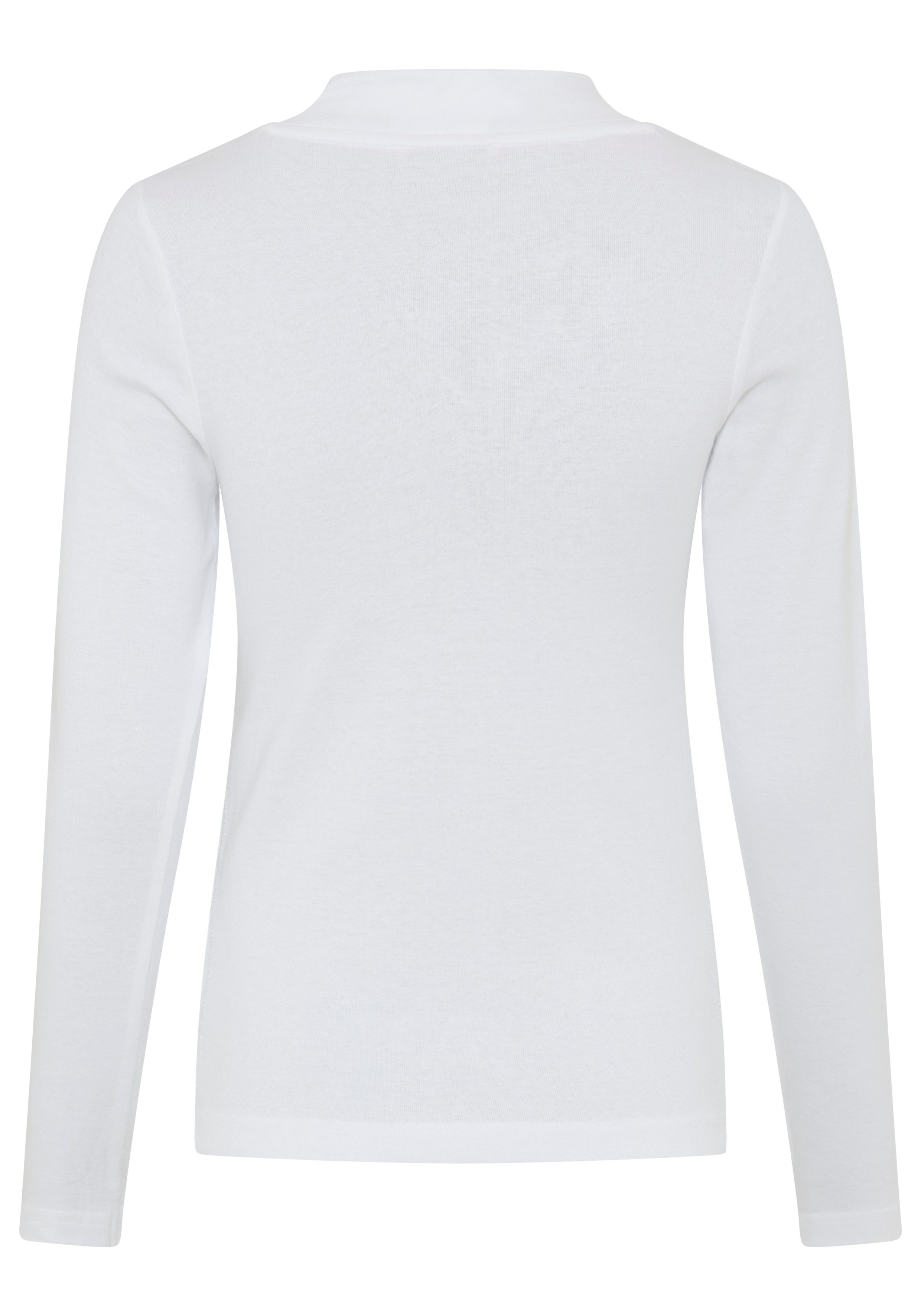 KangaROOS Longsleeve Langarm, sehr figurbetont, unifarben, Stehkragen