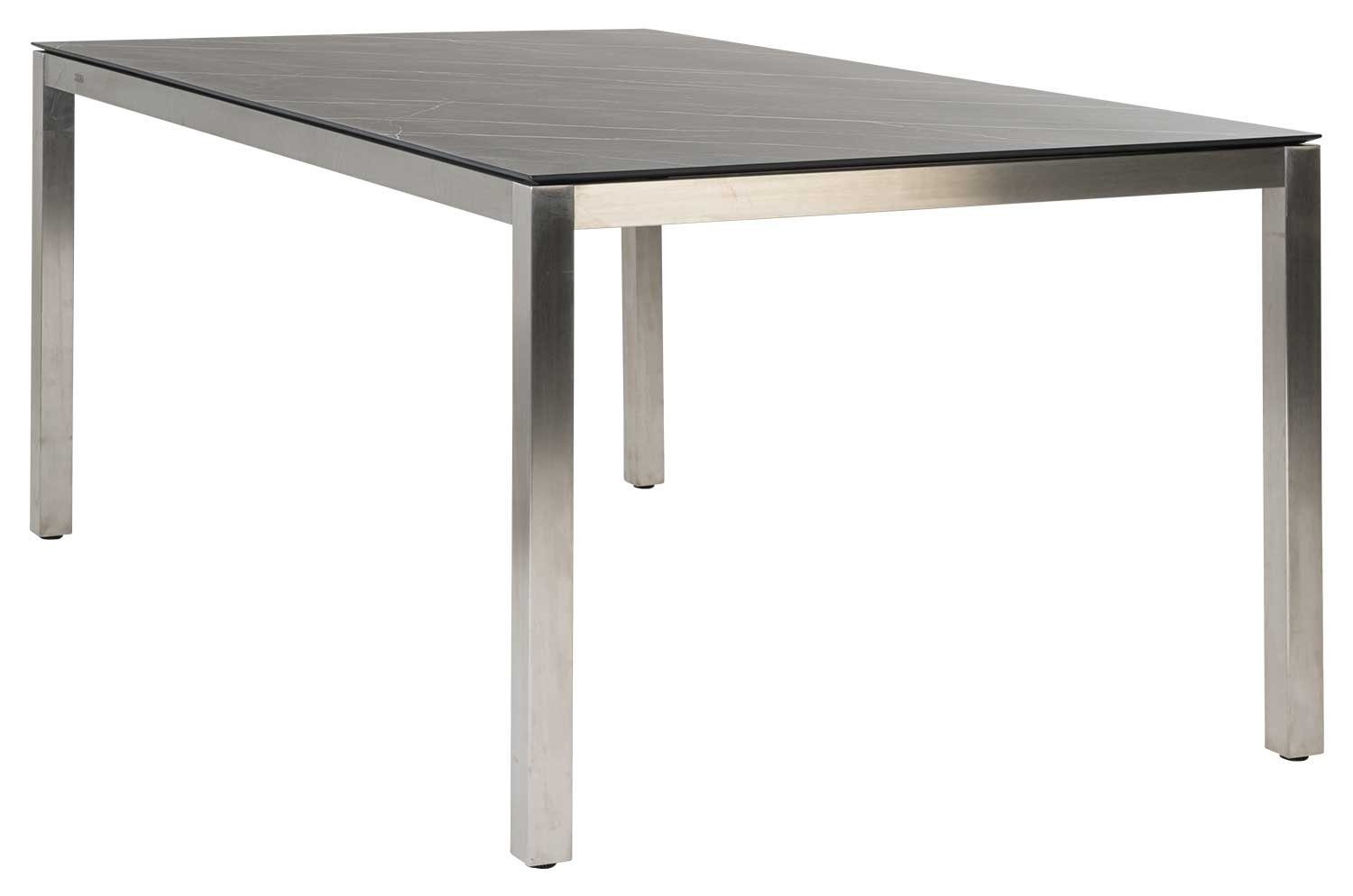 ZEBRA Möbel Tischgestell OPUS, cm, x 100 180 T Edelstahl, B gebürstet