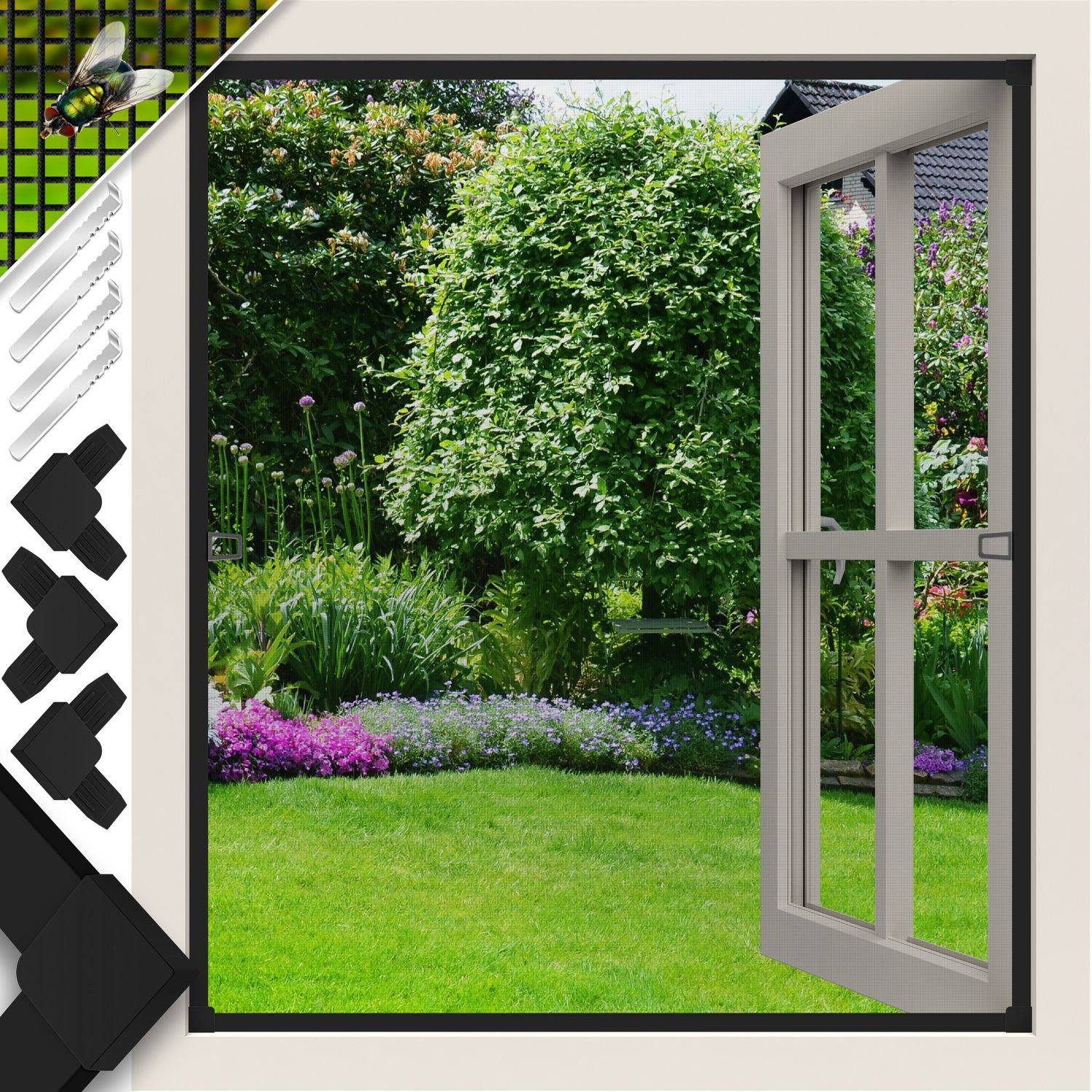 KESSER Insektenschutzplissee, Fliegenschutzgitter für Fenster mit günstig online kaufen