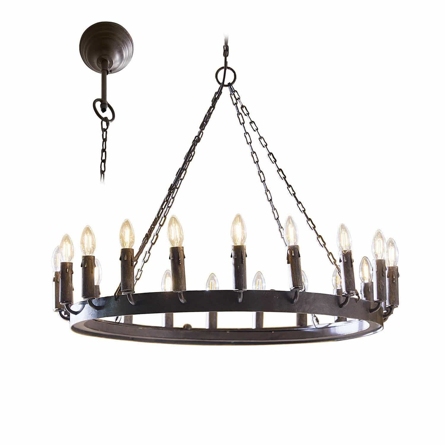 Mirabeau Hängeleuchten Leuchter Mahéru antikschwarz