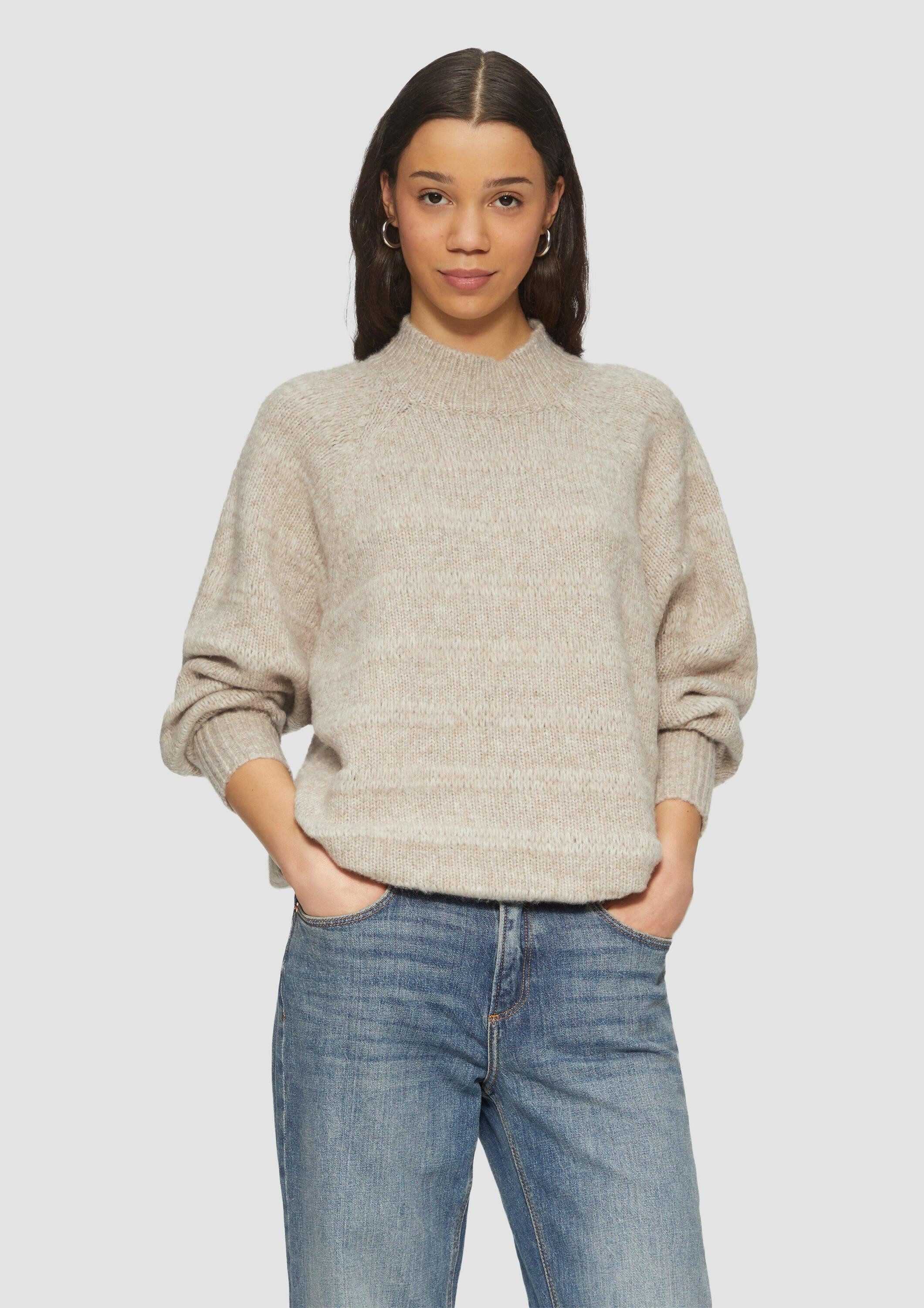 QS Longpullover Strickpullover Weicher Pullover mit dezenter Struktur günstig online kaufen