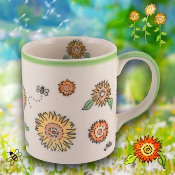 Mila Becher Mila Keramik-Becher Sunny Sunflowers, Keramik