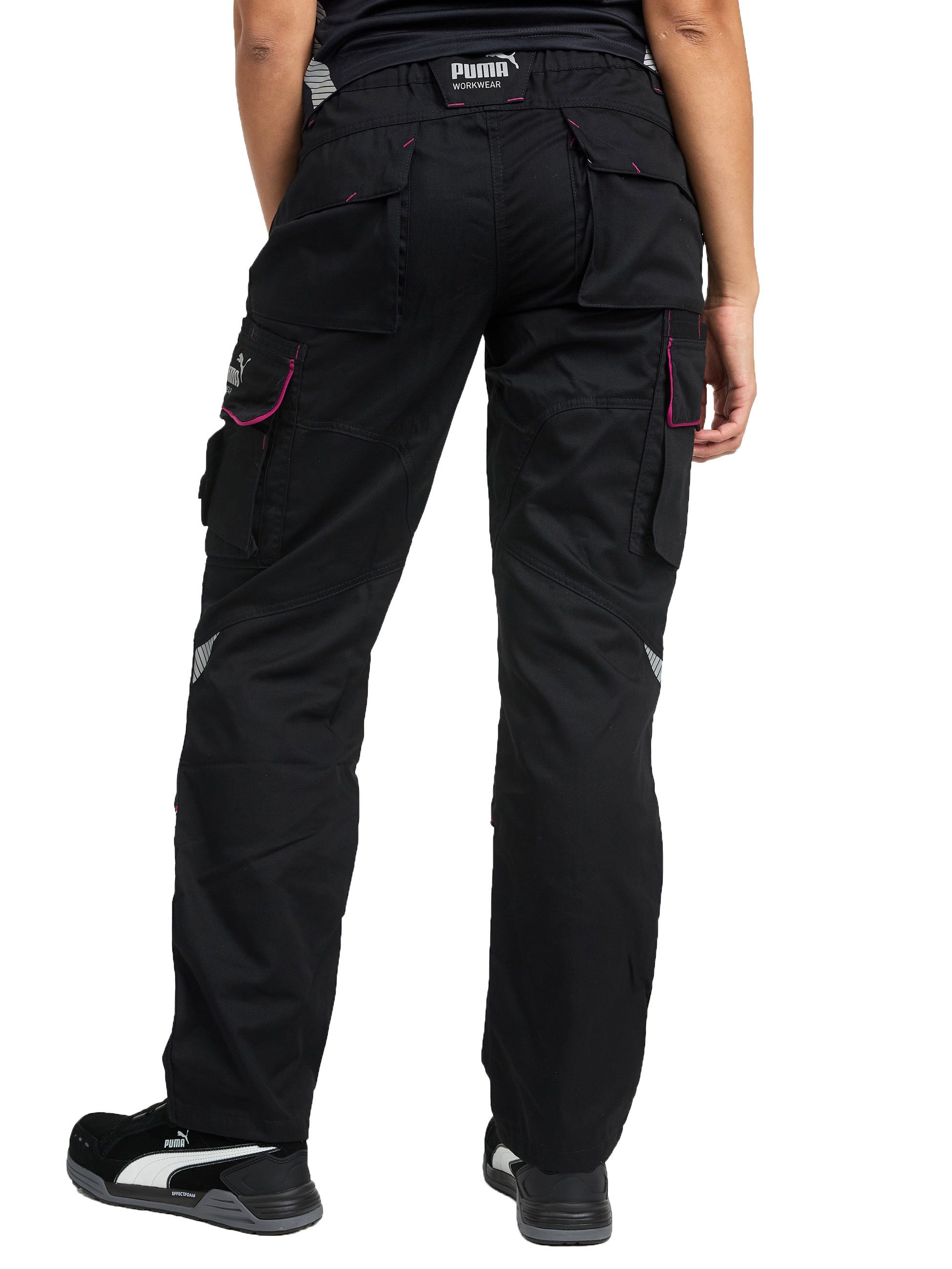 PUMA Workwear Arbeitshose für Damen - Arbeitshose mit elastischem Bund - Precision X Robustes Nylon Gewebe - Verstärkte Nähte & Kniepartien - Viele Taschen – Bild 4 von 5