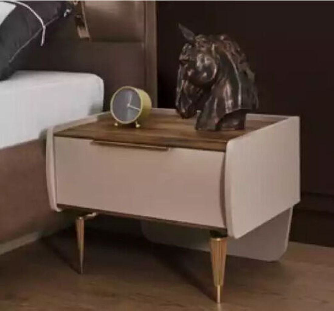 JVmoebel Schlafzimmer-Set Möbel Betten in Italy Made 2x (3-St., 1x Nachttische), 2x + Nachttische 3 tlg. Set, Schlafzimmer Luxus Bett Bett