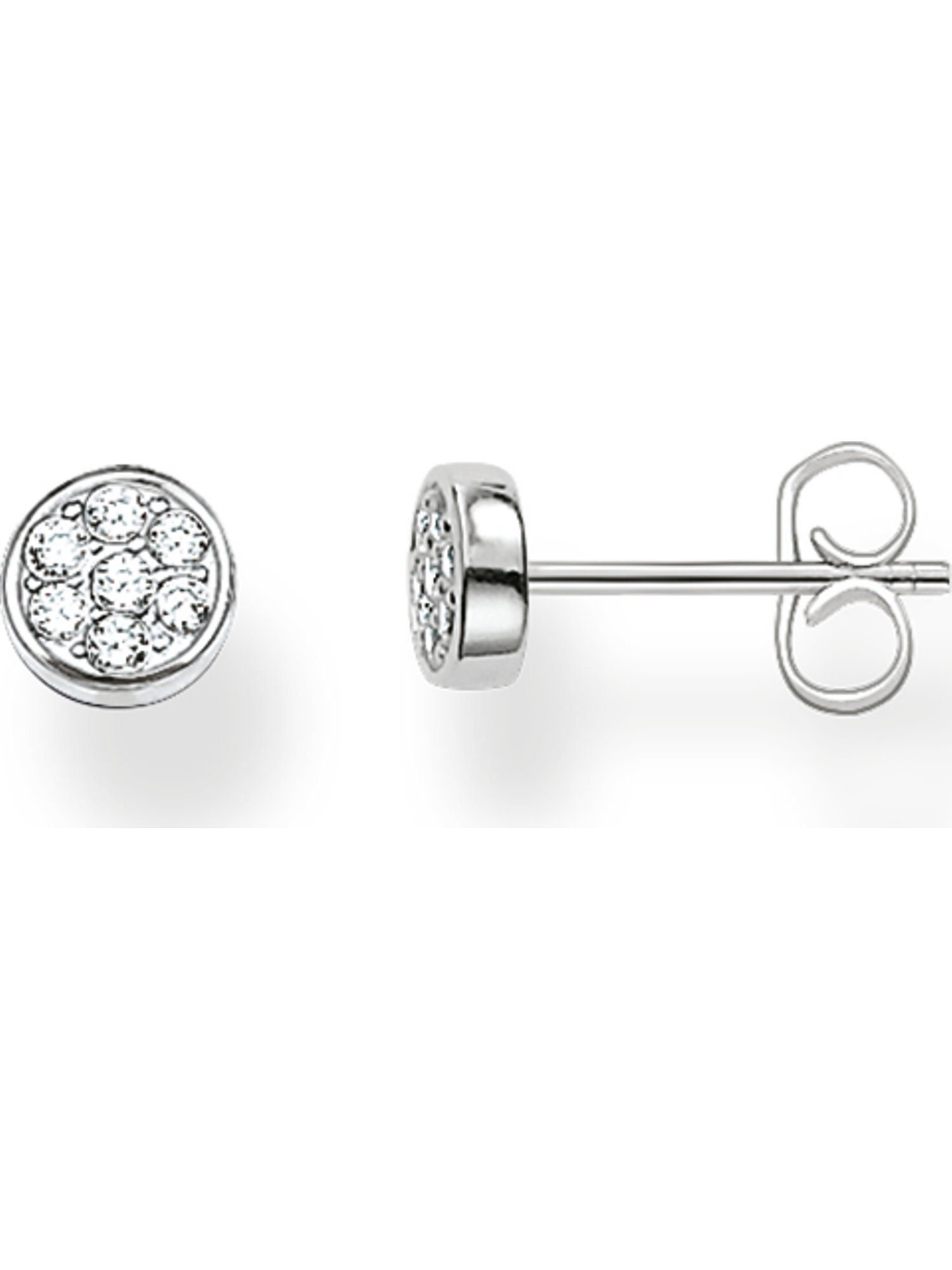 Paar Ohrstecker Thomas Sabo Damen-Ohrstecker 925er Silber Zirkonia