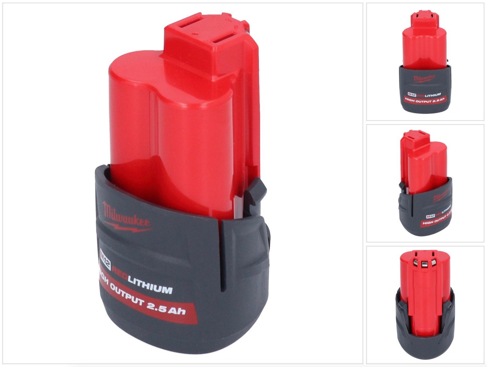 Milwaukee M12 HB2.5 High Output 12 V 2,5 Ah / 2500 mAh Li-Ion Akku (4932480164 Akkupacks