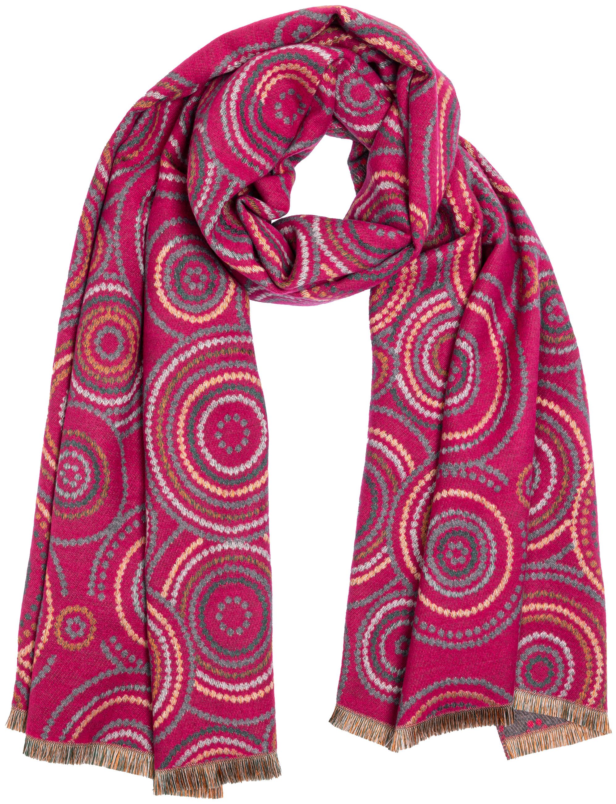 Caspar Modeschal SC524 Damen warmer XXL Winter Schal mit klassischem Paisley Muster
