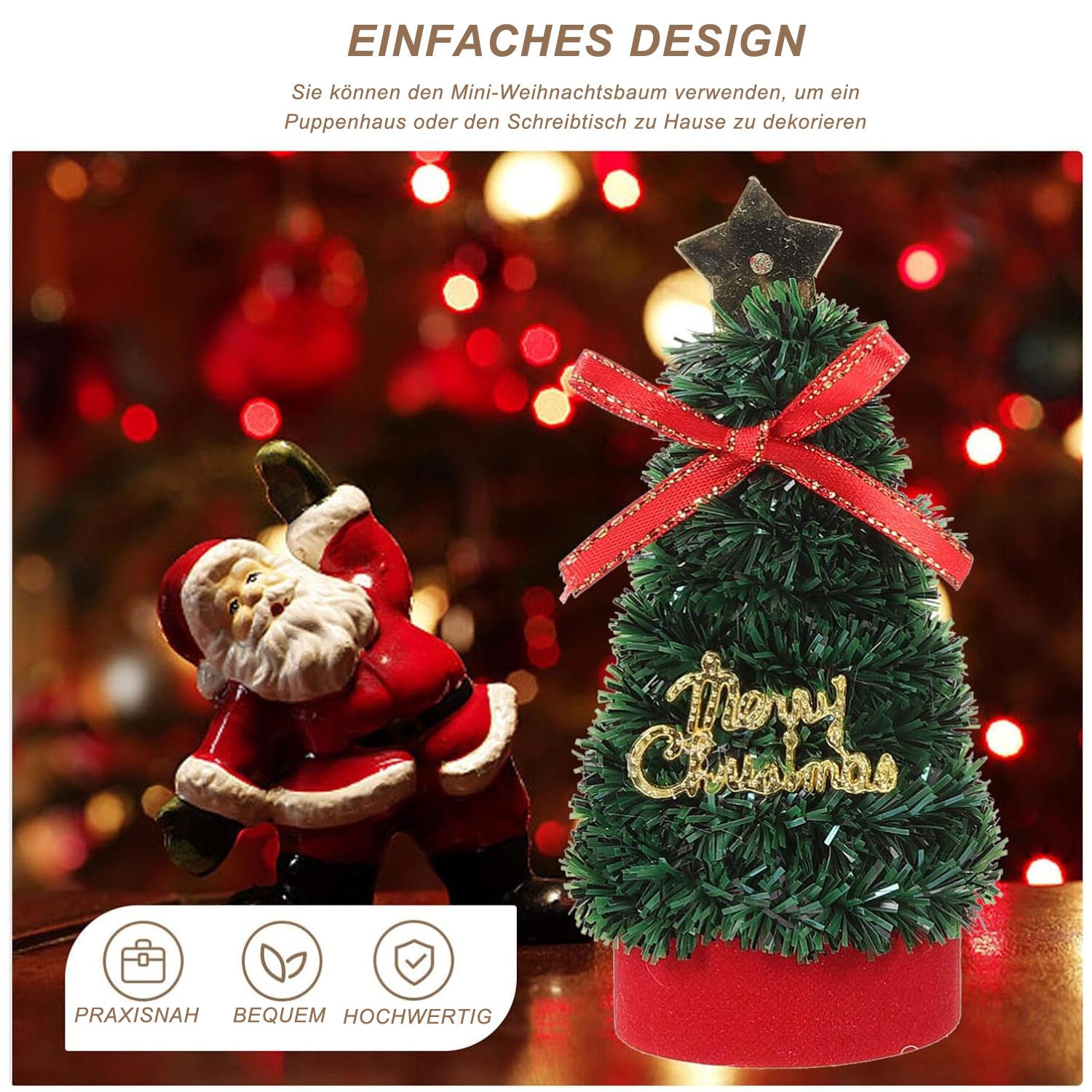Coonoor Künstlicher Weihnachtsbaum 4 Stück Mini-Weihnachtsbäume, Puppenhaus günstig online kaufen