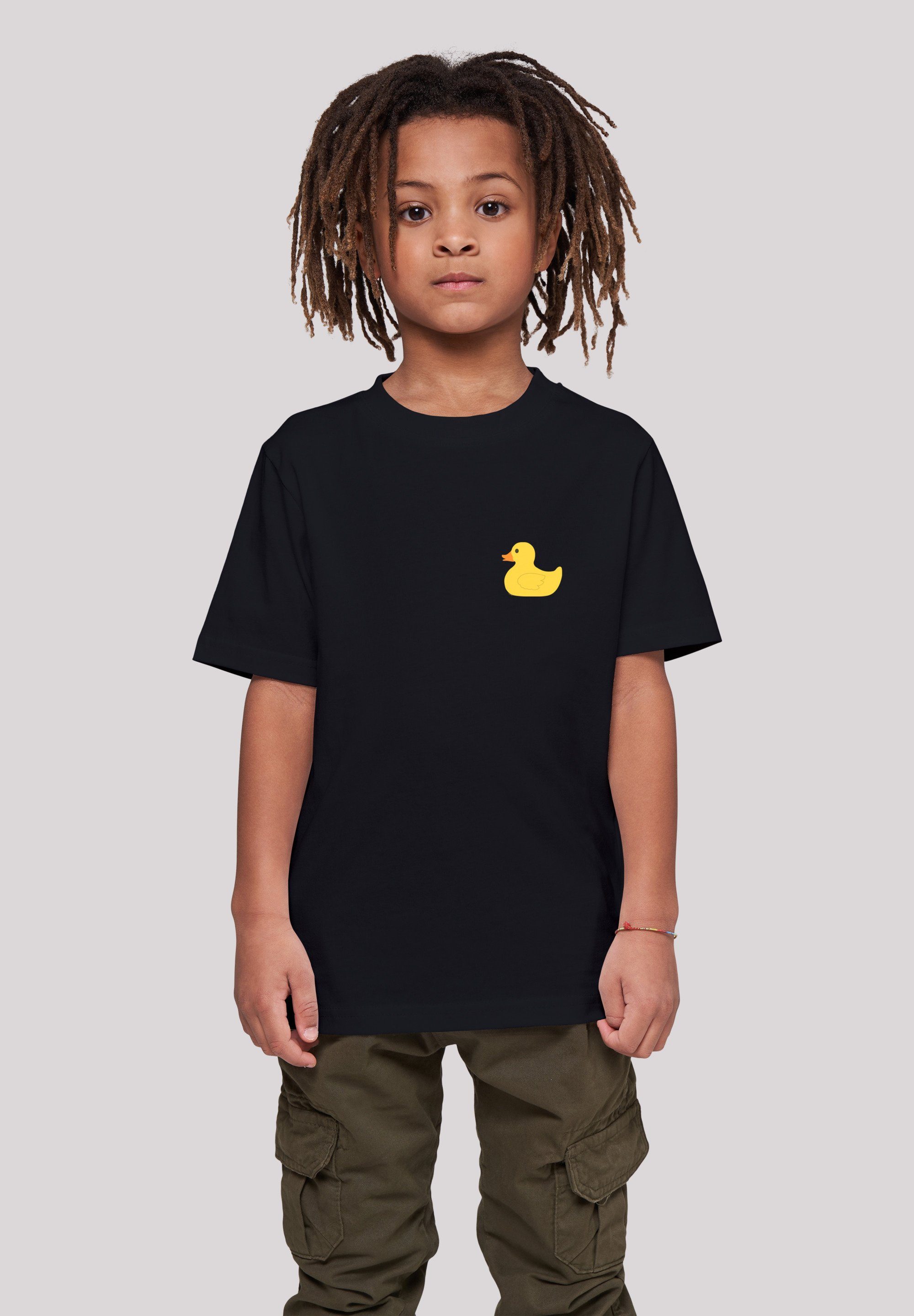 F4NT4STIC T-Shirt Yellow Rubber Duck TEE UNISEX Print schwarz