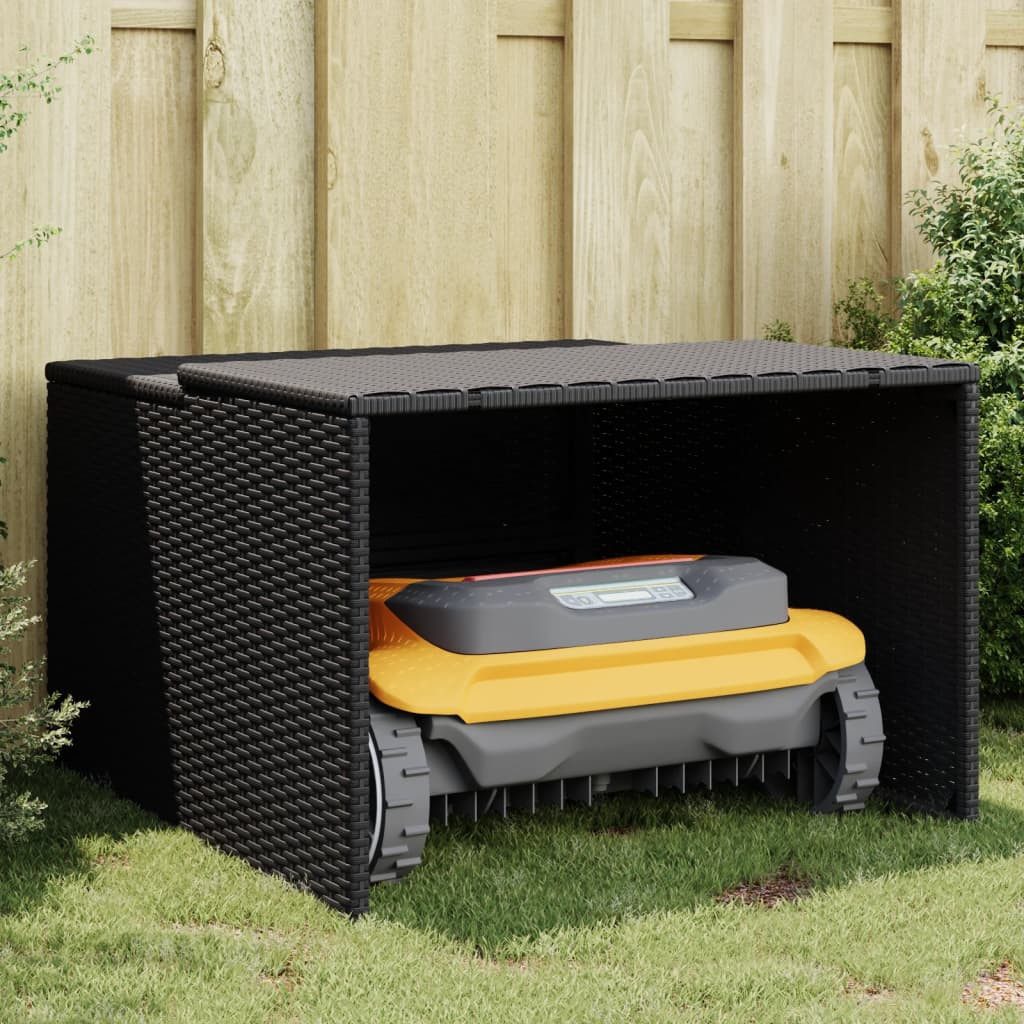vidaXL Mähroboter-Garage, Mähroboter-Garage Schwarz 86x90x52/57 cm günstig online kaufen