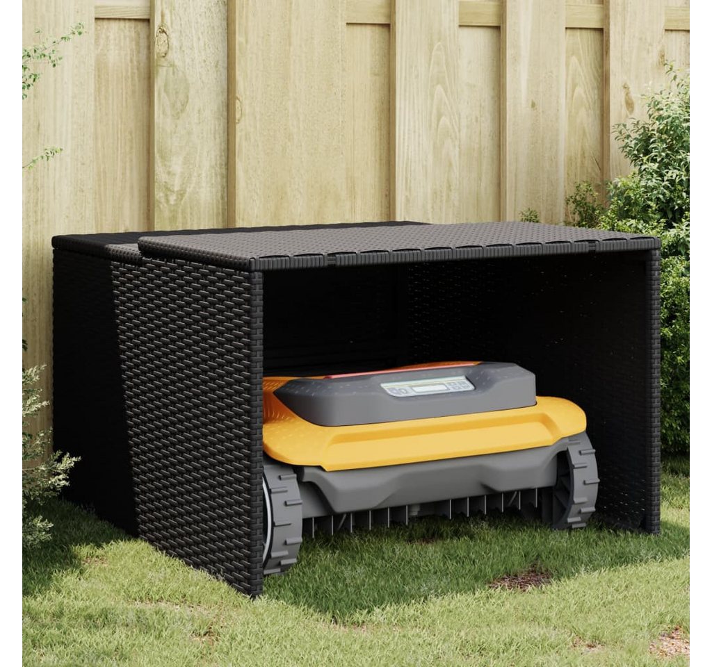 vidaXL Mähroboter-Garage, Mähroboter-Garage Schwarz 86x90x52/57 cm Poly Rattan vidaXL Mähroboter-Garage, Mähroboter-Garage Schwarz 86x90x52/57 cm Poly Rattan