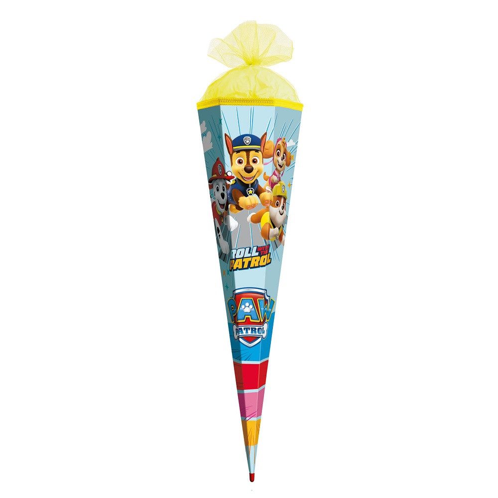 Roth Schultüte PAW PATROL Hellblau, Zuckertüte 85cm (zum Schulanfang / Einschulung)