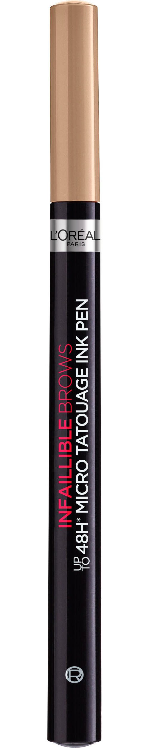 L'ORÉAL PARIS Augenbrauen-Stift Unbelieva Brow Micro Tatouage, mit Dreizack-Spitze