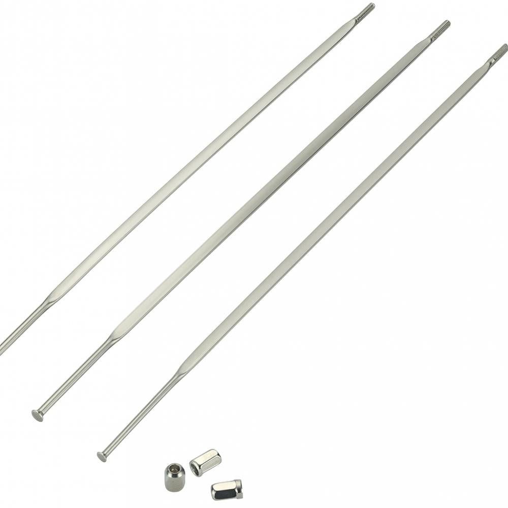 Laufrad SRAM Speichen/Nippel S40 276 mm vorne silber (3 Stück) - Ersatzspeiche