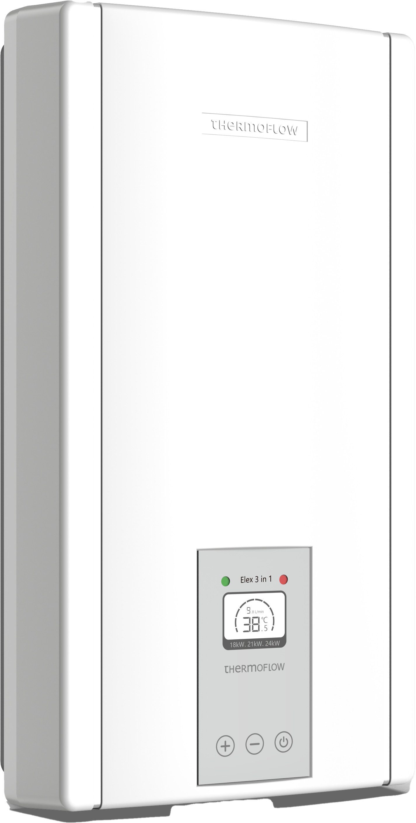 Thermoflow Durchlauferhitzer Thermoflow Elex 3in1, elektronisch, max. 55 °C, Für Nennleistung: 18 / 21 / 24 kW geeignet