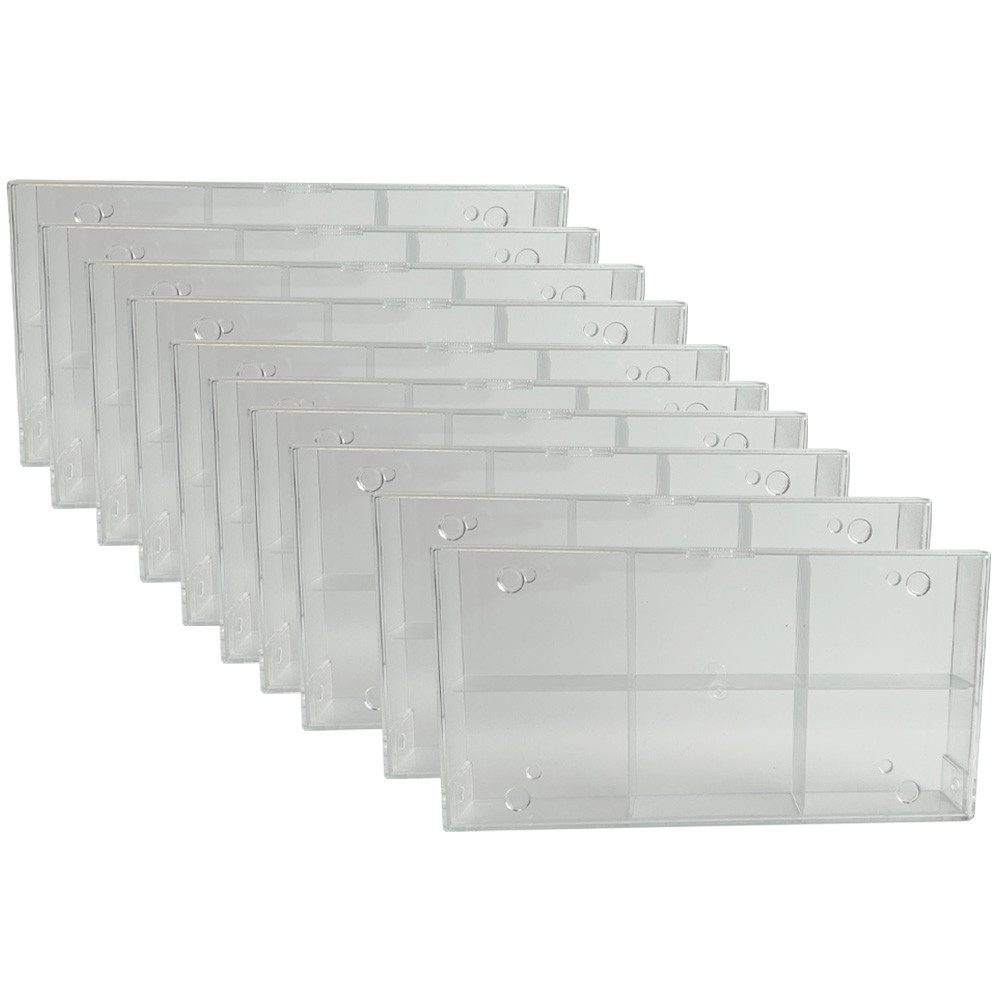 collect-it.de MY HOME OF CARDS + TOYS Aufbewahrungsbox 10 Sortierkästen 6-fach transparent