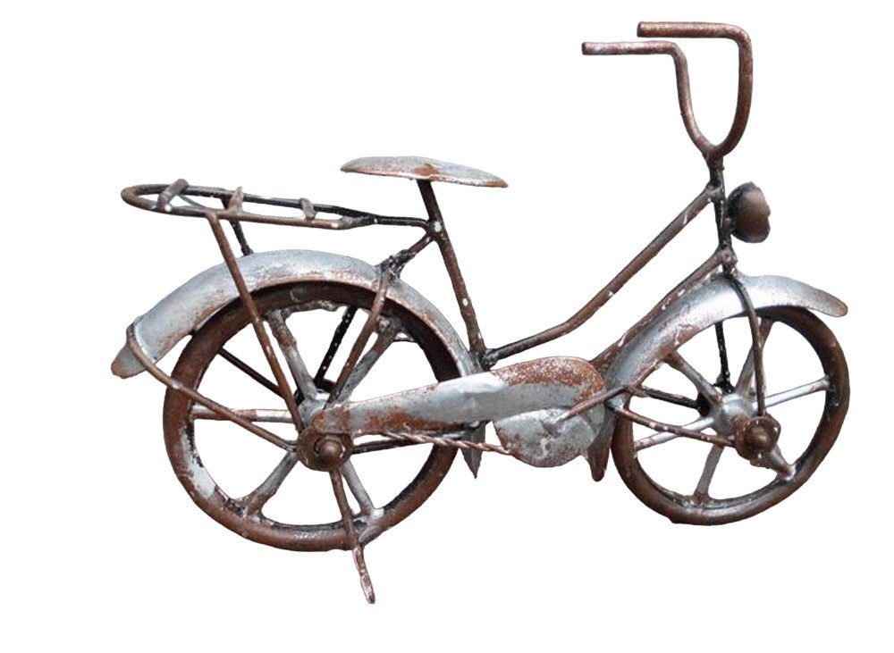 Deko-Impression Dekofigur Skulptur Dekoobjekt Fahrrad Handarbeit aus Eisen Antik-Rost-Optik (1 St)