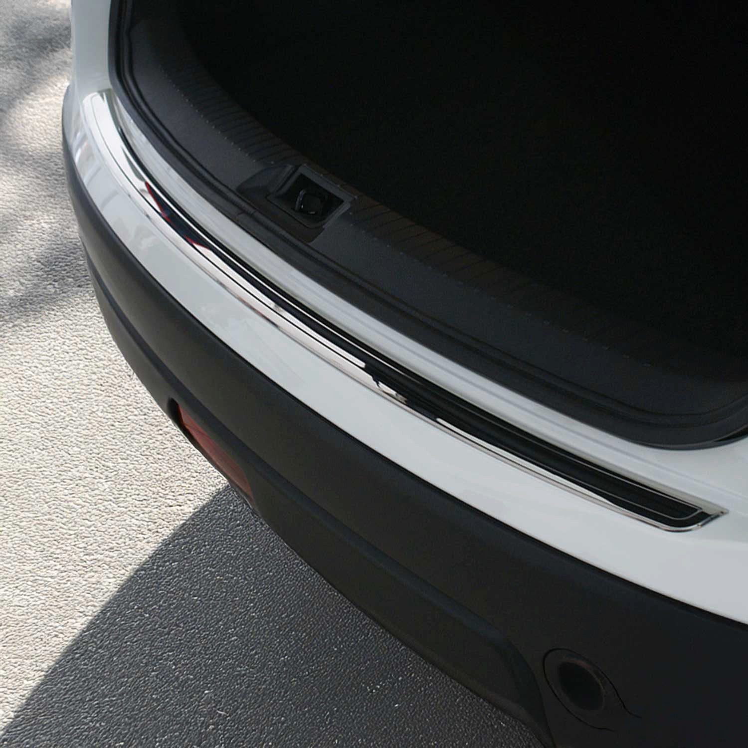 OMAC Ladekantenschutz für Nissan Qashqai J10 2006-2014 Edelstahl Chrom, Zubehör für Nissan Qashqai J10 2006-2014, Langlebig,Einfache Reinigung,Einfache Installation,Rostbeständig