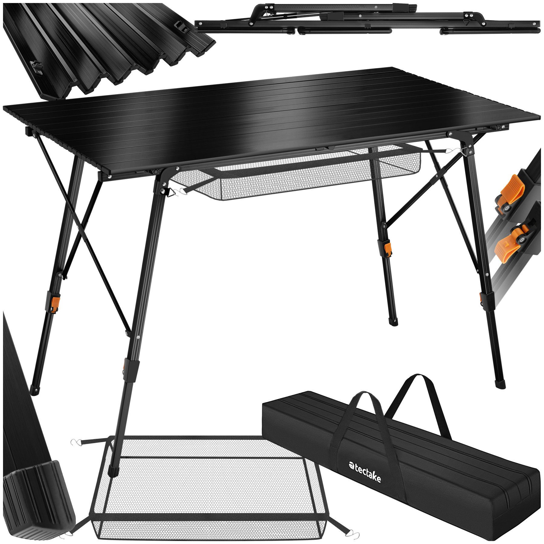 tectake Campingtisch Bastian (1-St., 1 tlg), Praktischer Campingtisch mit s günstig online kaufen