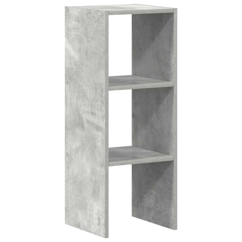 vidaXL Fächerschrank Bücherregal Stapelbar Betongrau 30x30x80 günstig online kaufen