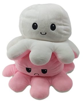 soma Kuscheltier XXL Oktopus 40cm Kuscheltier rosa weiß (1-St), Super weicher Plüsch Stofftier Kuscheltier für Kinder zum spielen