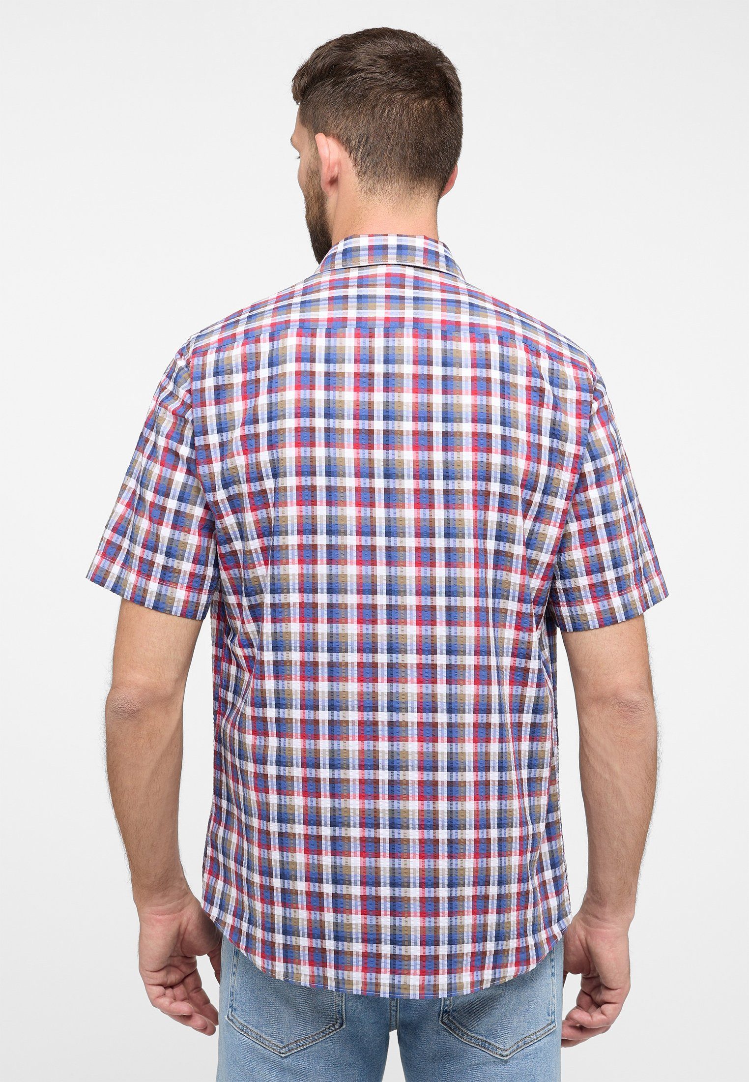 Eterna Kurzarmhemd MODERN FIT EASY IRON (bügelleicht) günstig online kaufen