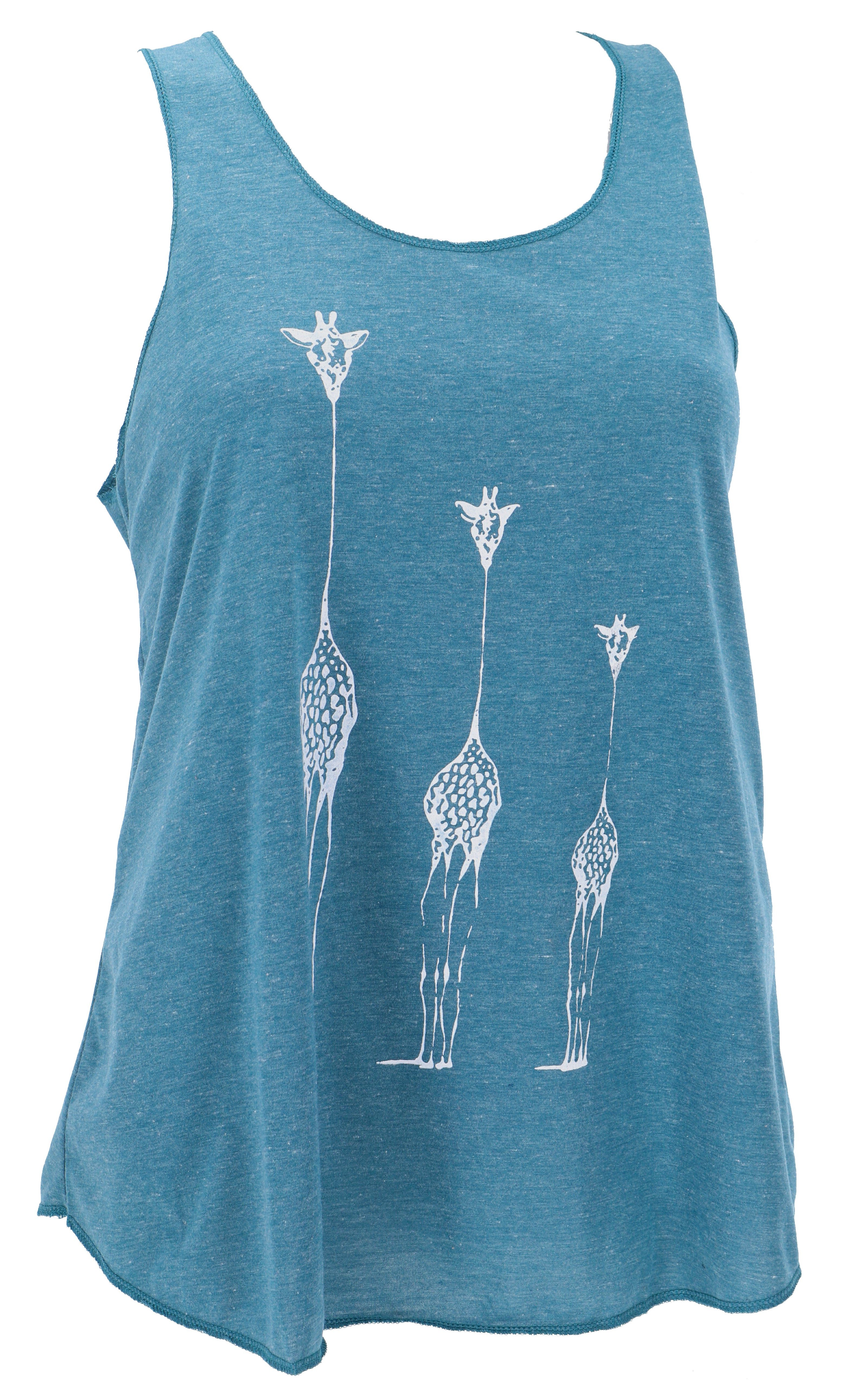 Guru-Shop T-Shirt Tanktop mit Giraffen Retrodruck, günstig online kaufen