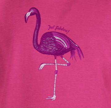 Shirtracer T-Shirt Flamingo - Just Fabulous Tiermotiv Animal Print