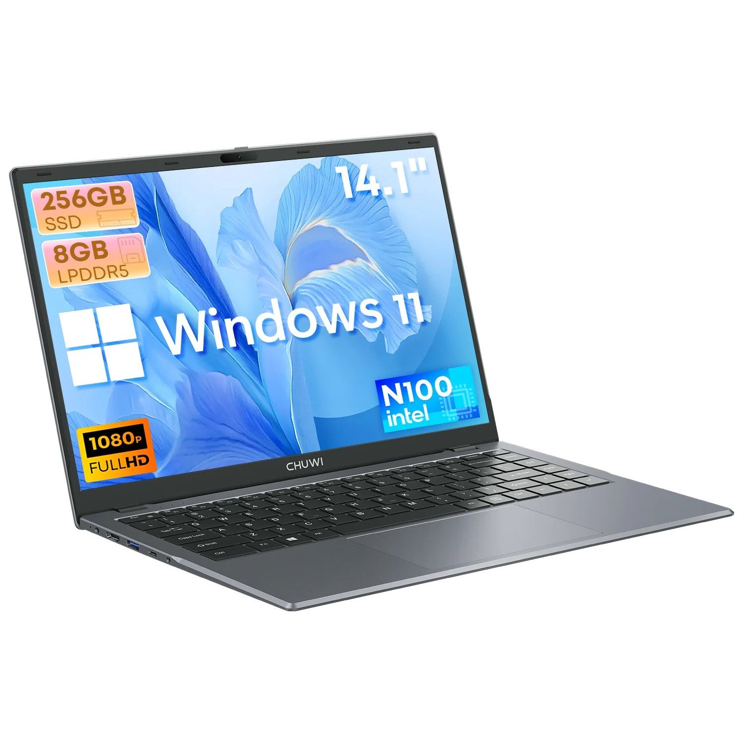 CHUWI GemiBook XPro - Prozessor Intel N100 Notebook (3556 cm/14.1 Zoll, Intel Intel N100, Intel)