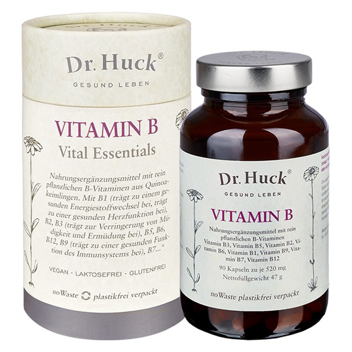 Dr. Huck ® Vitamin B Komplex Kapseln Vegan Kapseln, 47,0000 g