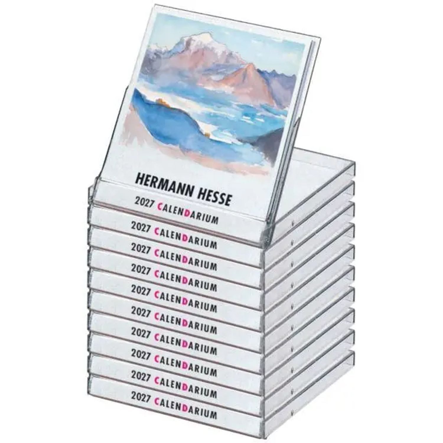 Monatskalender Hermann Hesse CalenDarium 2027. Box mit 10 Exemplaren, 10 Teile