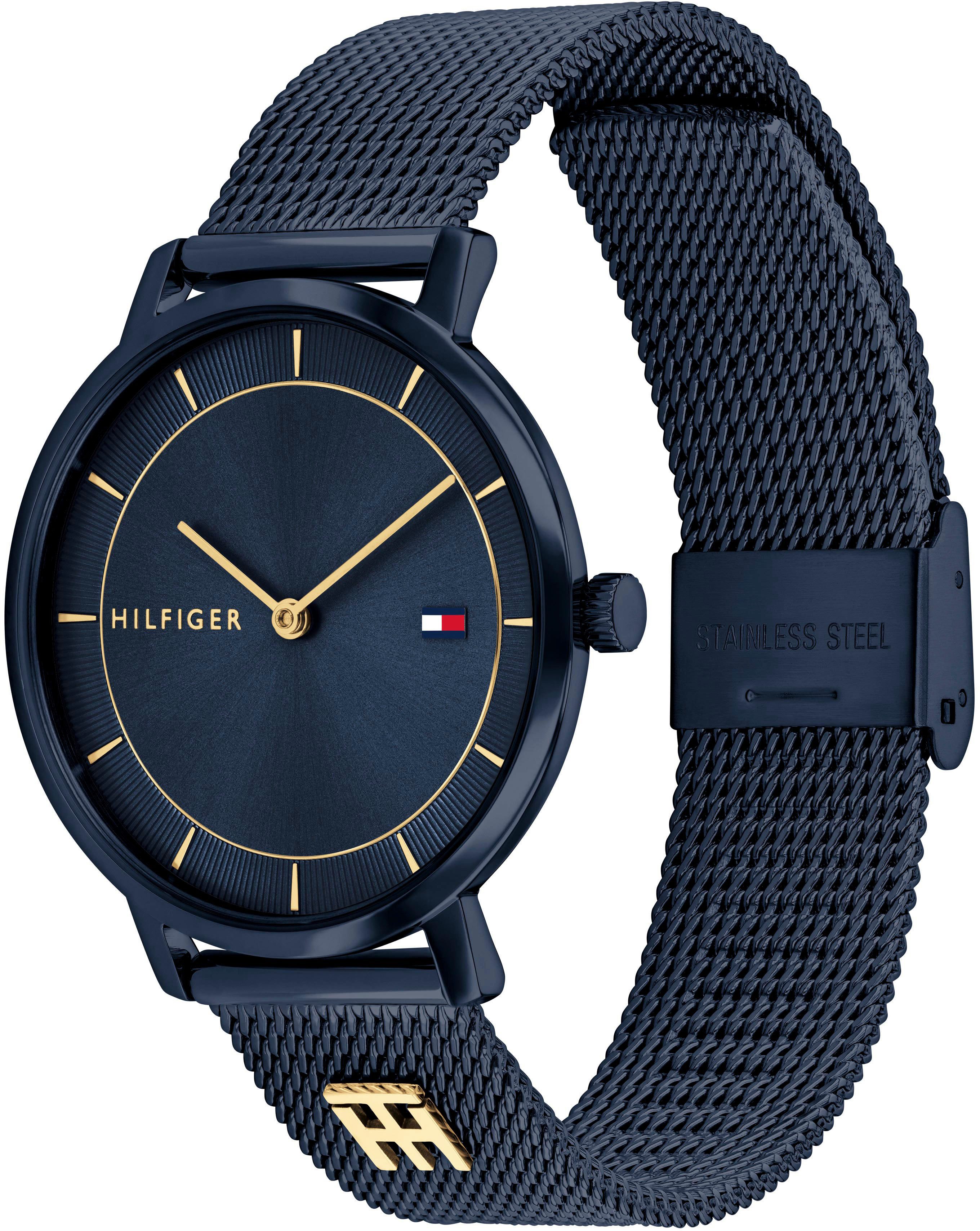 Tommy Hilfiger Quarzuhr TEA 1782740, Armbanduhr, Damenuhr, Edelstahlarmband günstig online kaufen