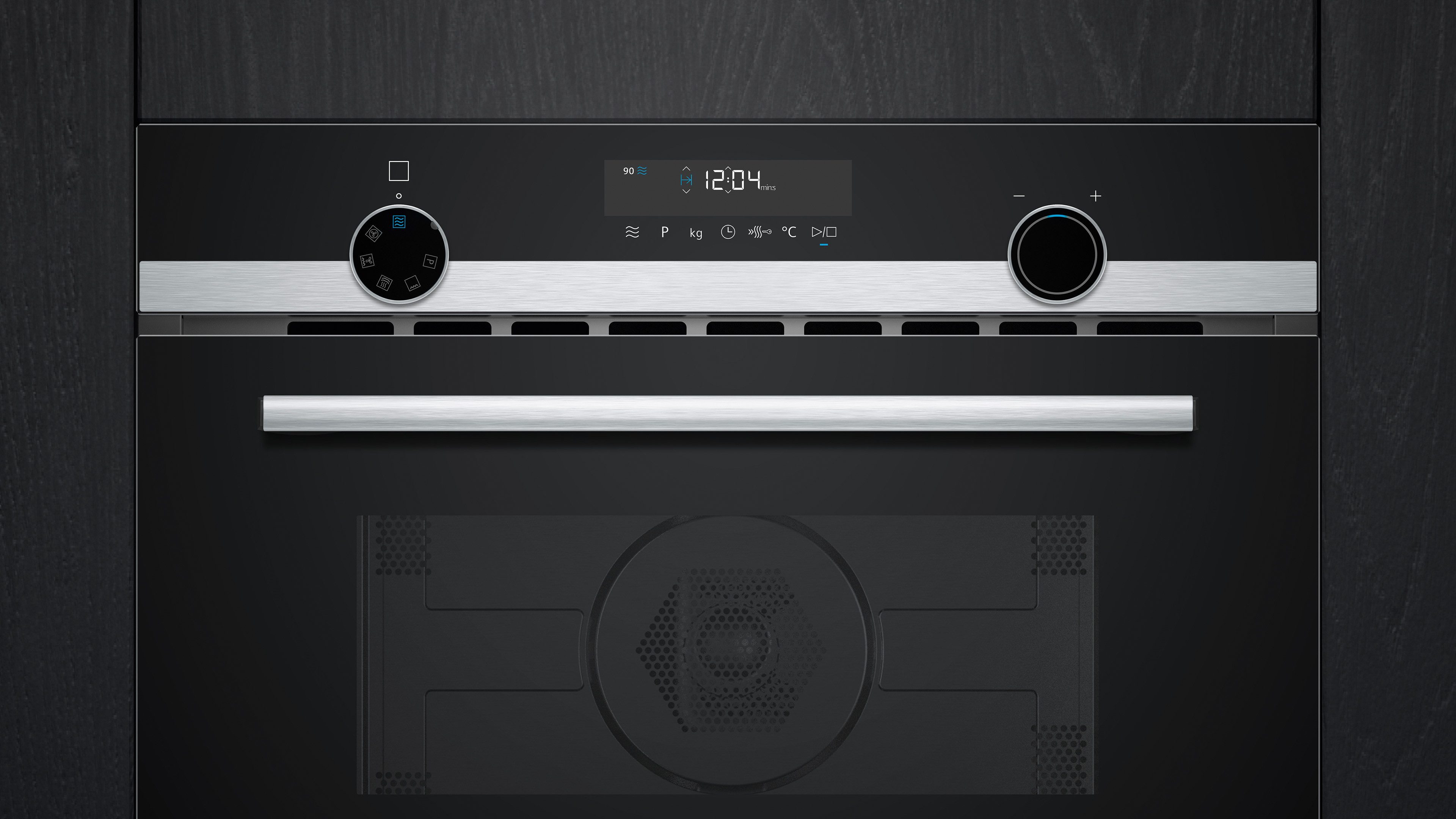 SIEMENS Backofen mit Mikrowelle iQ500 CM585AGS1, mit Teleskopauszug nachrüstbar, Hydrolyse