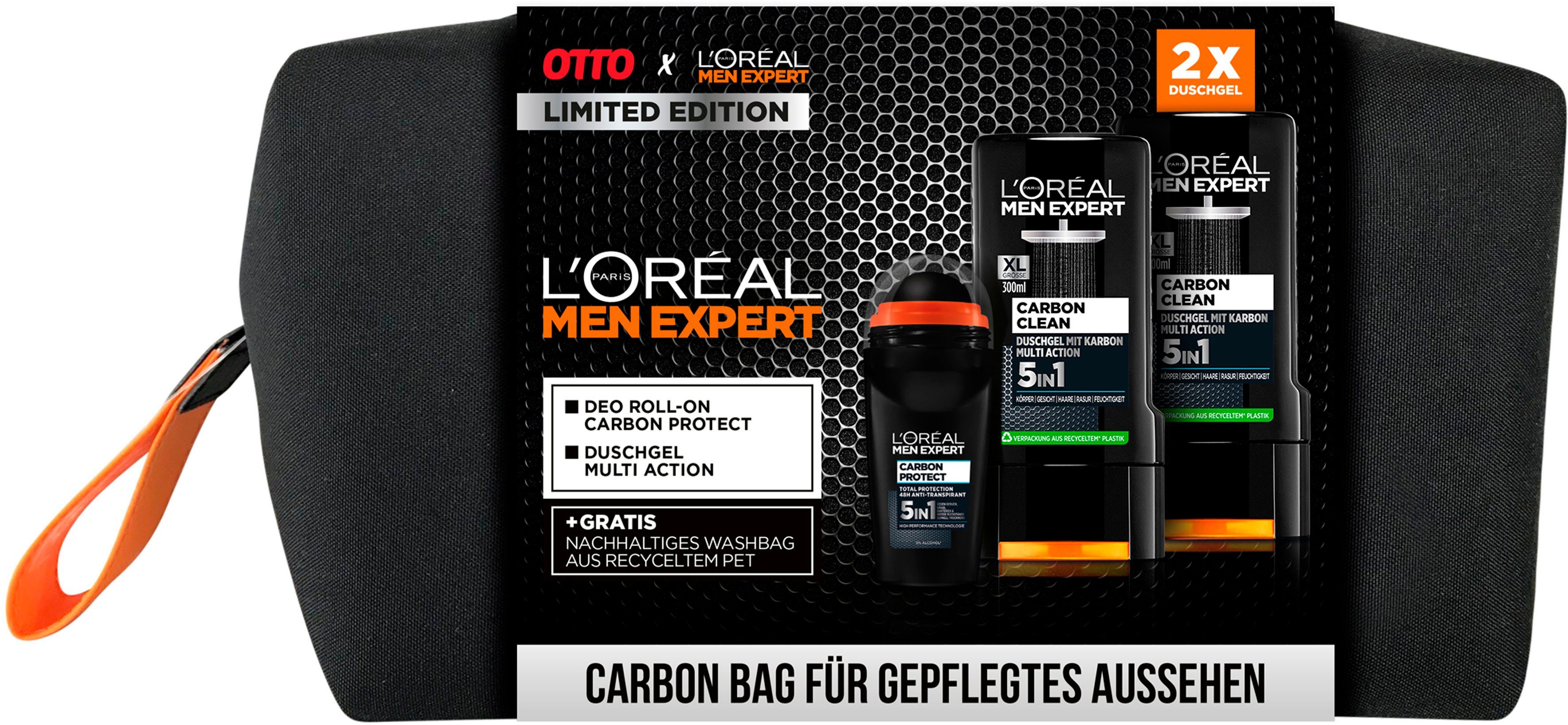 Herren Hautpflege L'ORÉAL PARIS MEN EXPERT Hautreinigungs-Set Men Expert Carbon Bag