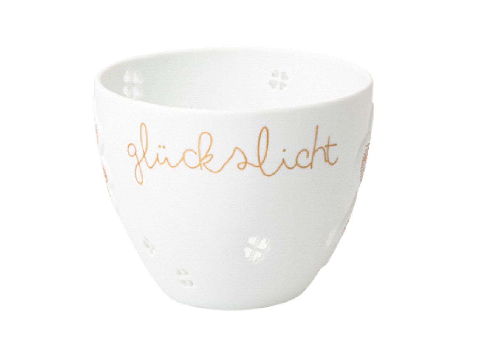räder design stories Teelichthalter Poesielicht klein Glückslicht weiß 6,5cm