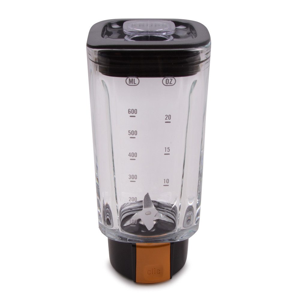 Krups Mixaufsatz Glaskrug MS-0A11833 Mixbecher 600 ml, Zubehör für KB3031 Standmixer