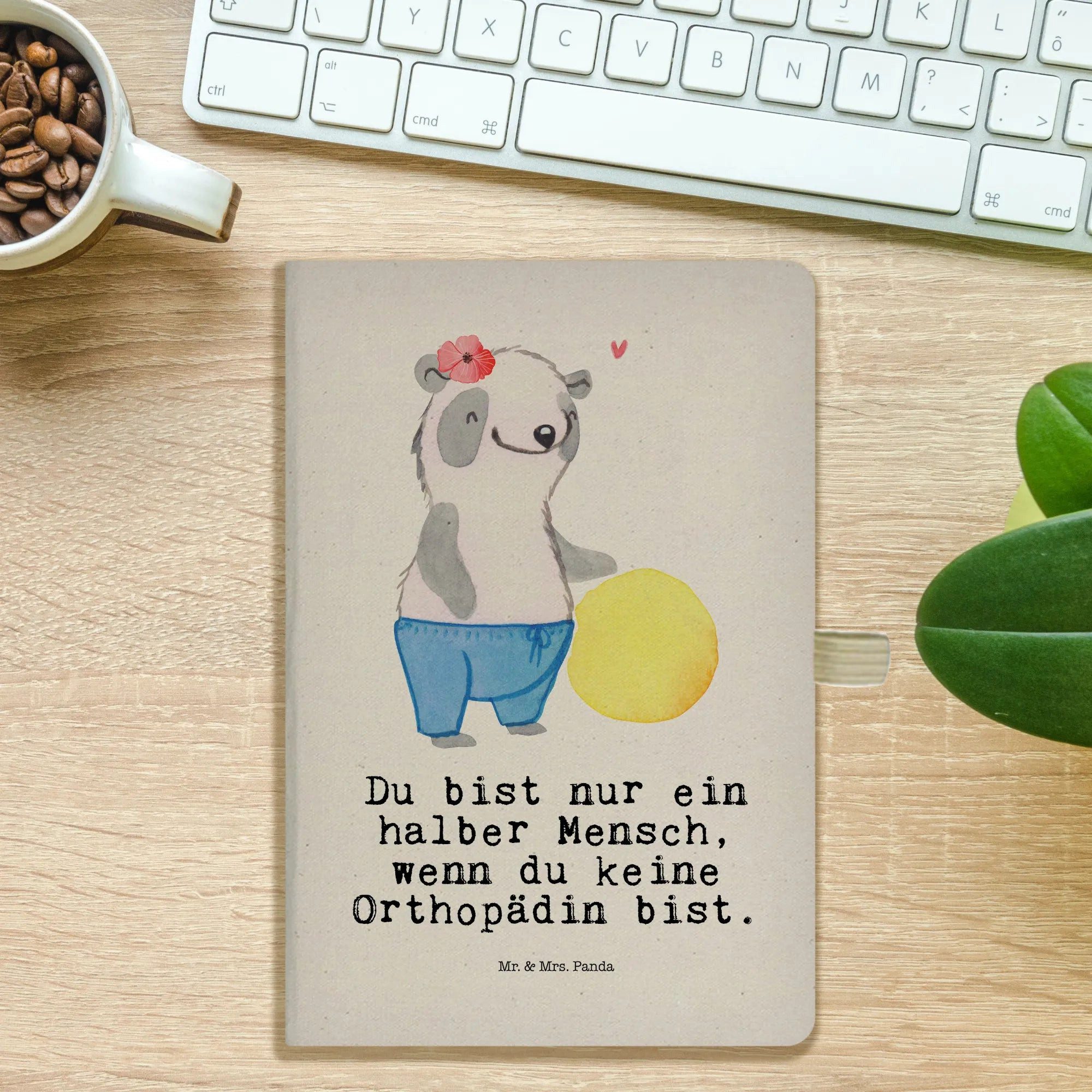 Thumbnail - Mr. & Mrs. Panda Notizbuch Orthopädin Herz - Transparent - Geschenk, Journal A5, Notizbuch A5 So Mr. & Mrs. Panda, Hochw...