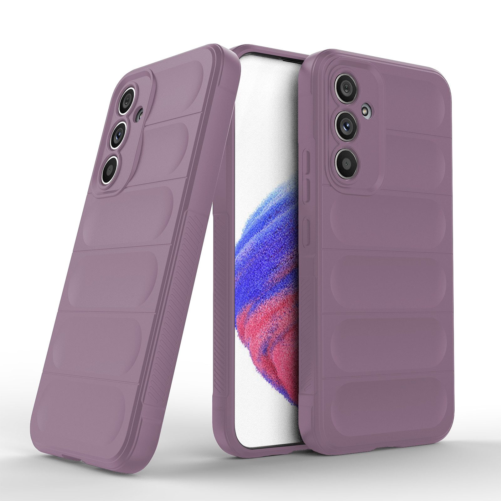 Tec-Expert Handyhülle Cover Hülle für Samsung Galaxy A54 5G 6.4 Zoll, 6.4", Case mit Griffzonen und Mikrofaser Inlay