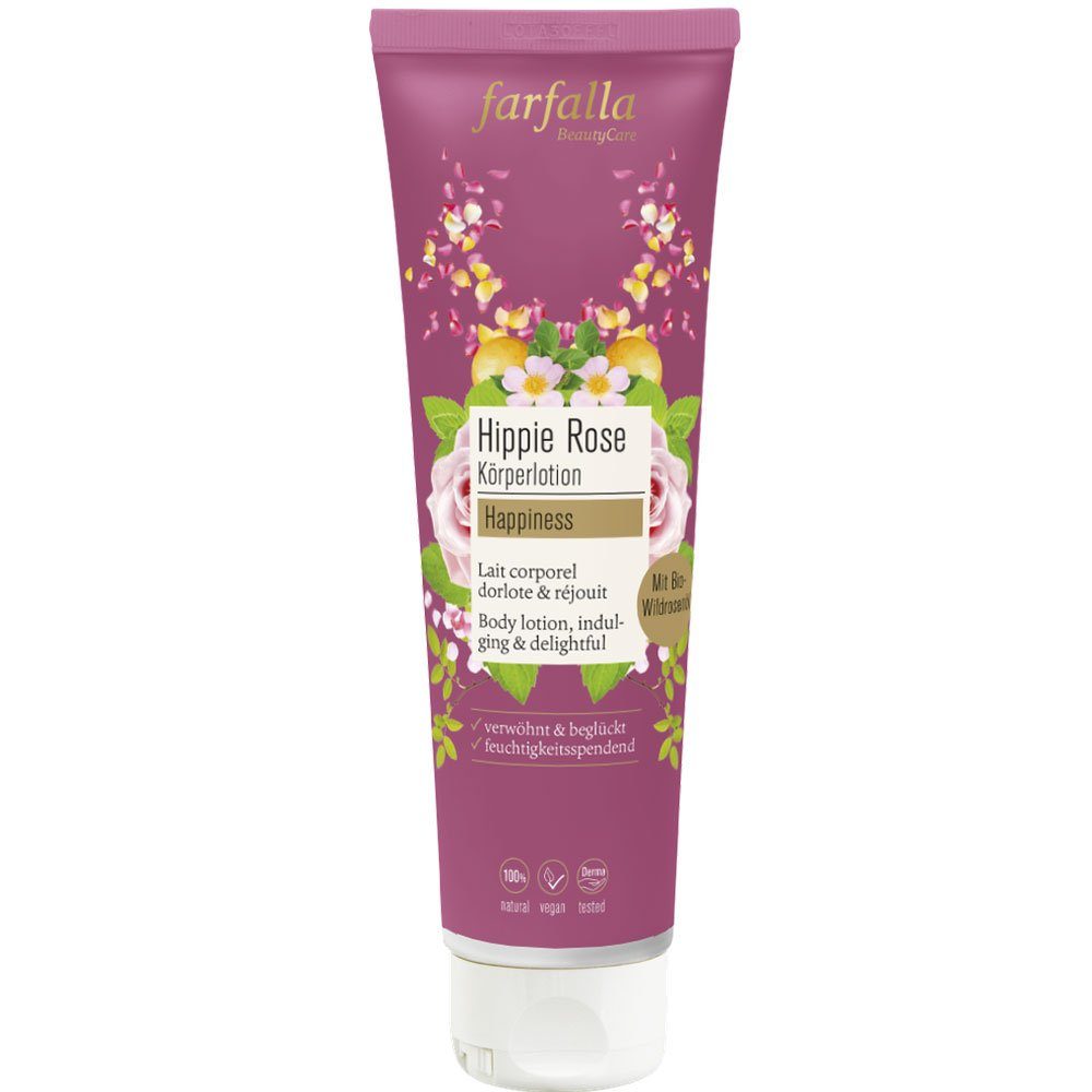 Farfalla Essentials AG Körperlotion Hippie Rose, 150 ml