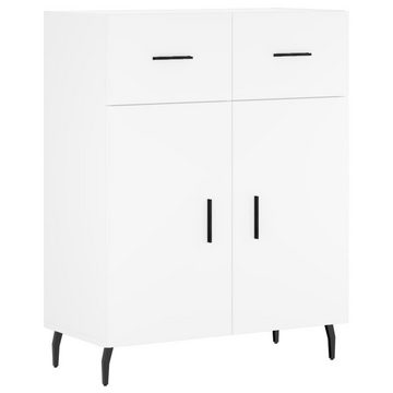 furnicato Sideboard Highboard Weiß 69,5x34x180 cm Holzwerkstoff