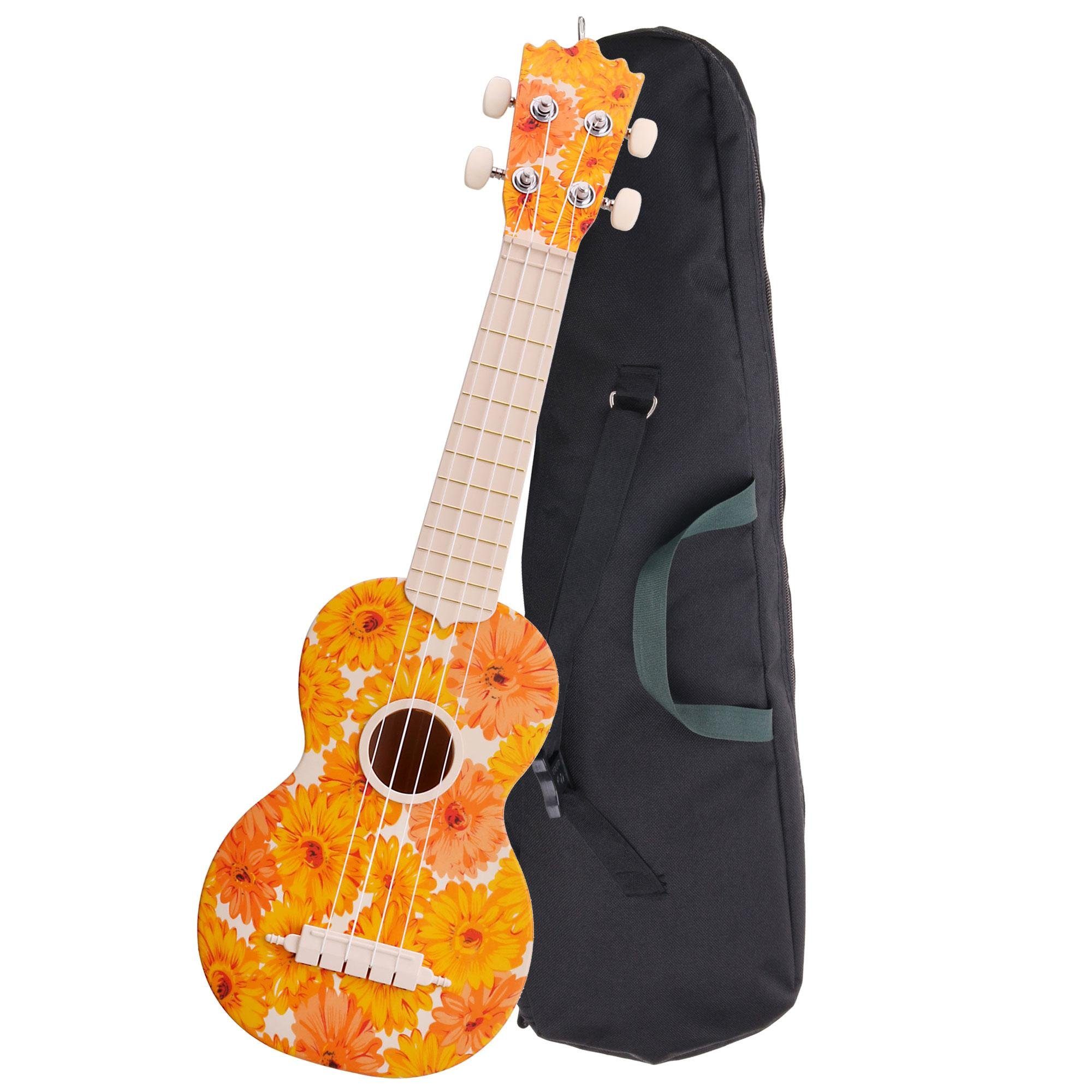 Classic Cantabile Ukulele BeachBuddy aus ABS Material, Sopranukulele, Outdoor & Strand tauglich inkl. Tasche