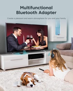 Gontence 5.0 Bluetooth Audio Adapter - 2 in 1 Bluetooth Transmitter Empfänger PC-Lautsprecher