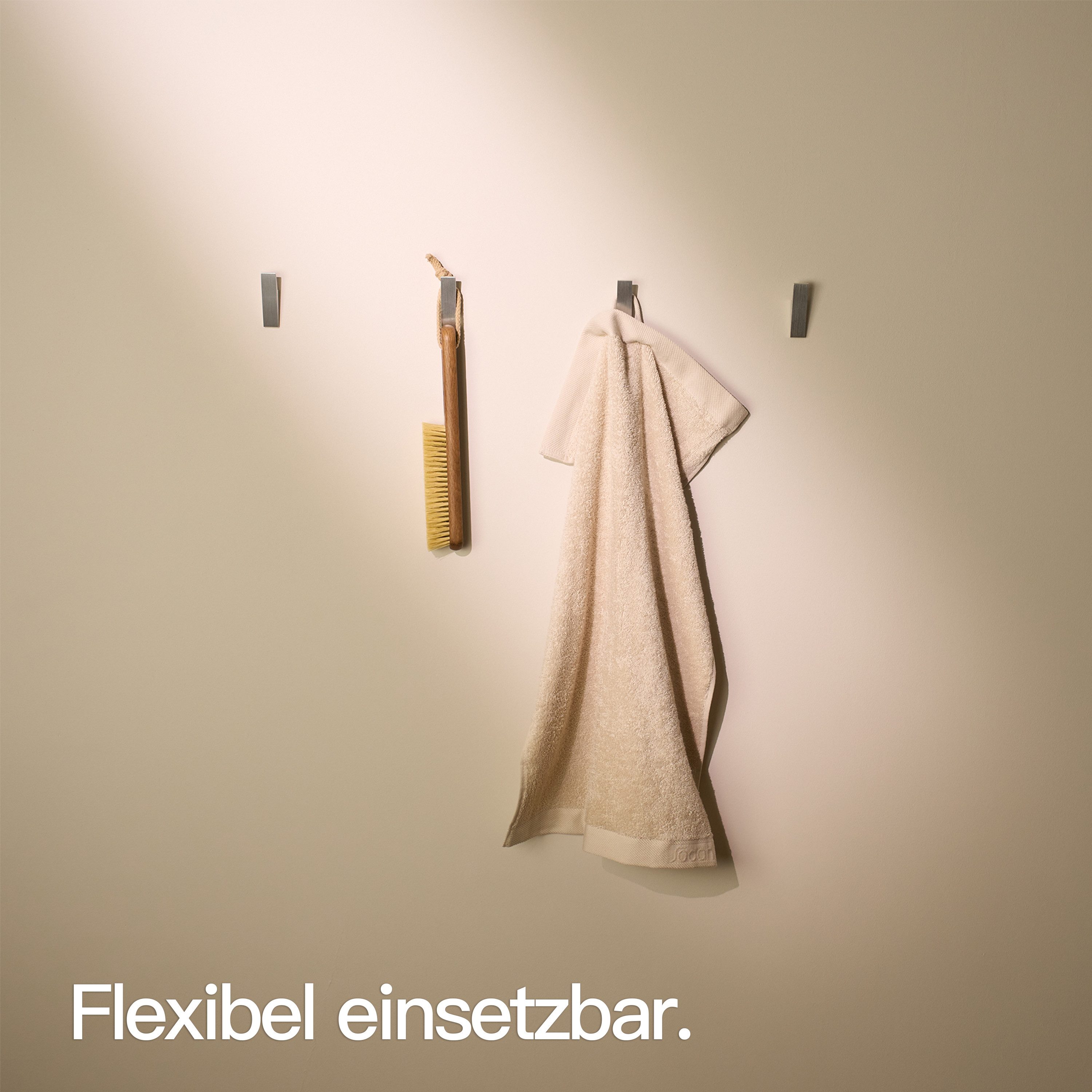 Designfabrik Hamburg Handtuchhaken DFHH KH, (4x Wandhaken), rostfrei, pulverbeschichtet, eloxiert, sandgestrahlt – Bild 5 von 5
