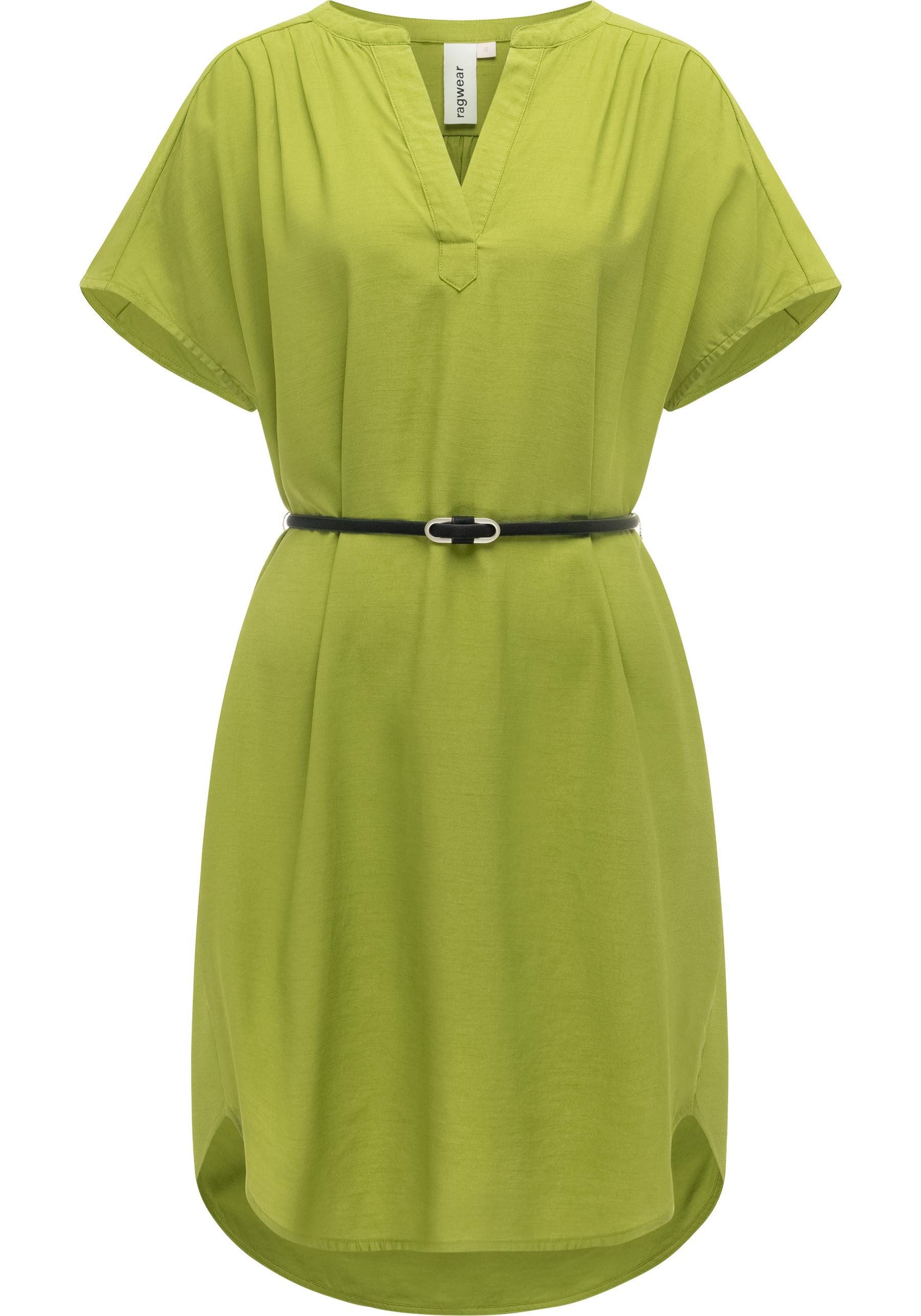 Ragwear Minikleid Klarisa Lockeres Oversize Sommerkleid mit Gürtel
