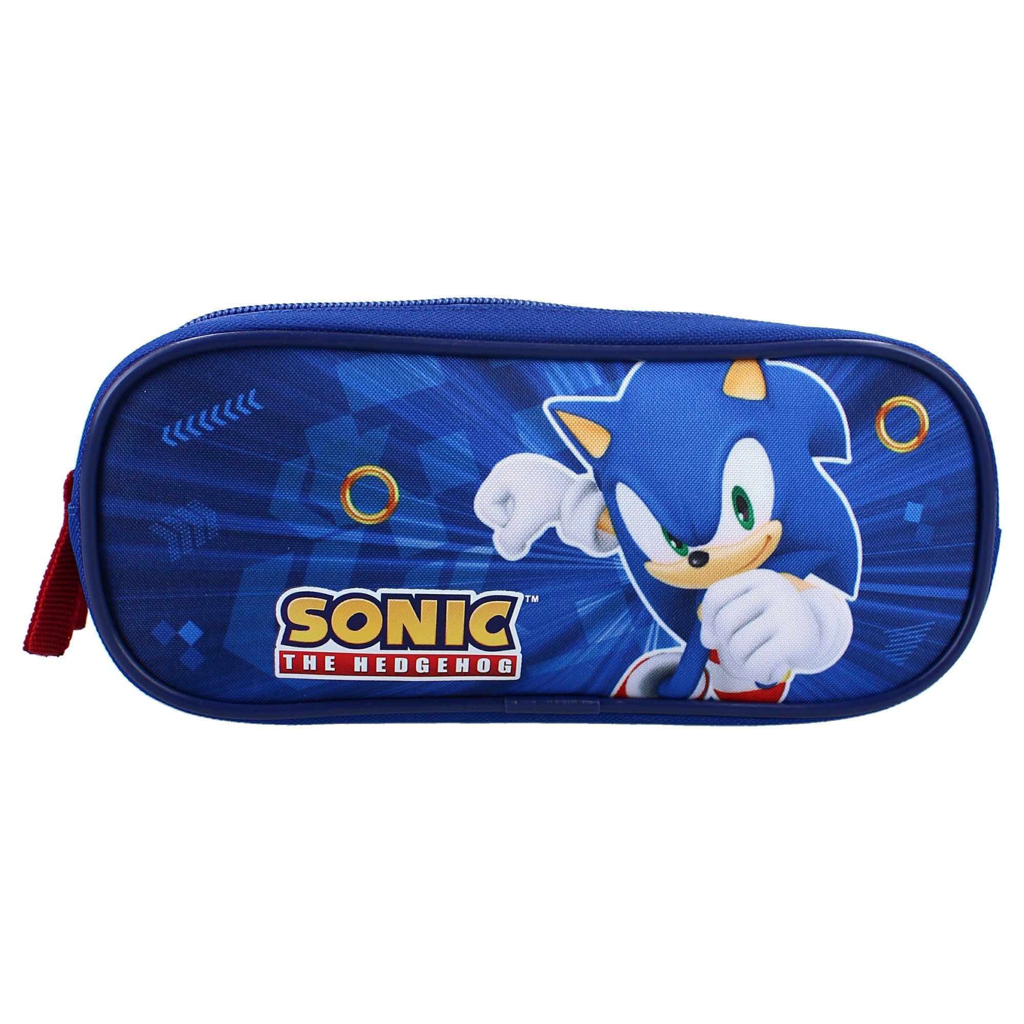 Vadobag Federmäppchen Sonic The Hedgehog Etui Blau für Schreibutensilien – Bild 4 von 4
