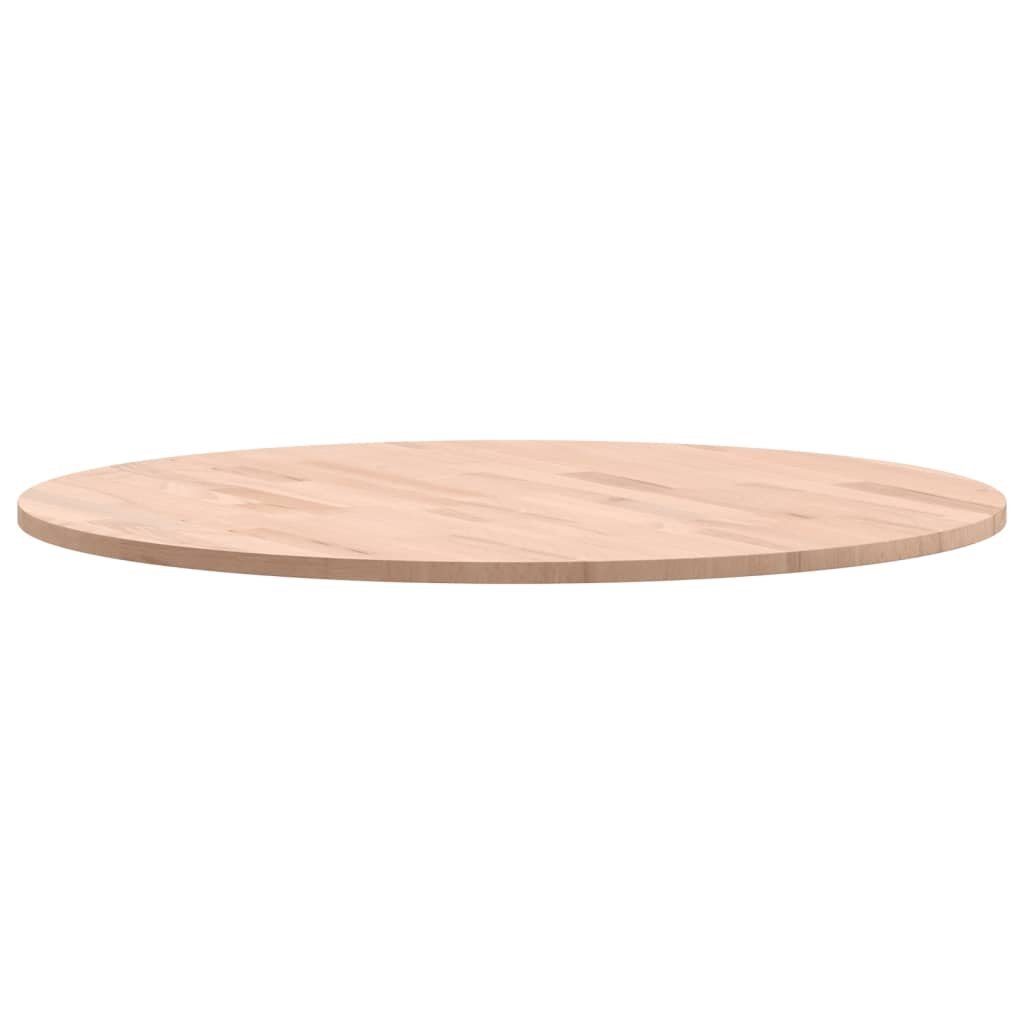 furnicato Tischplatte Ø70x1,5 cm Buche Massivholz Rund