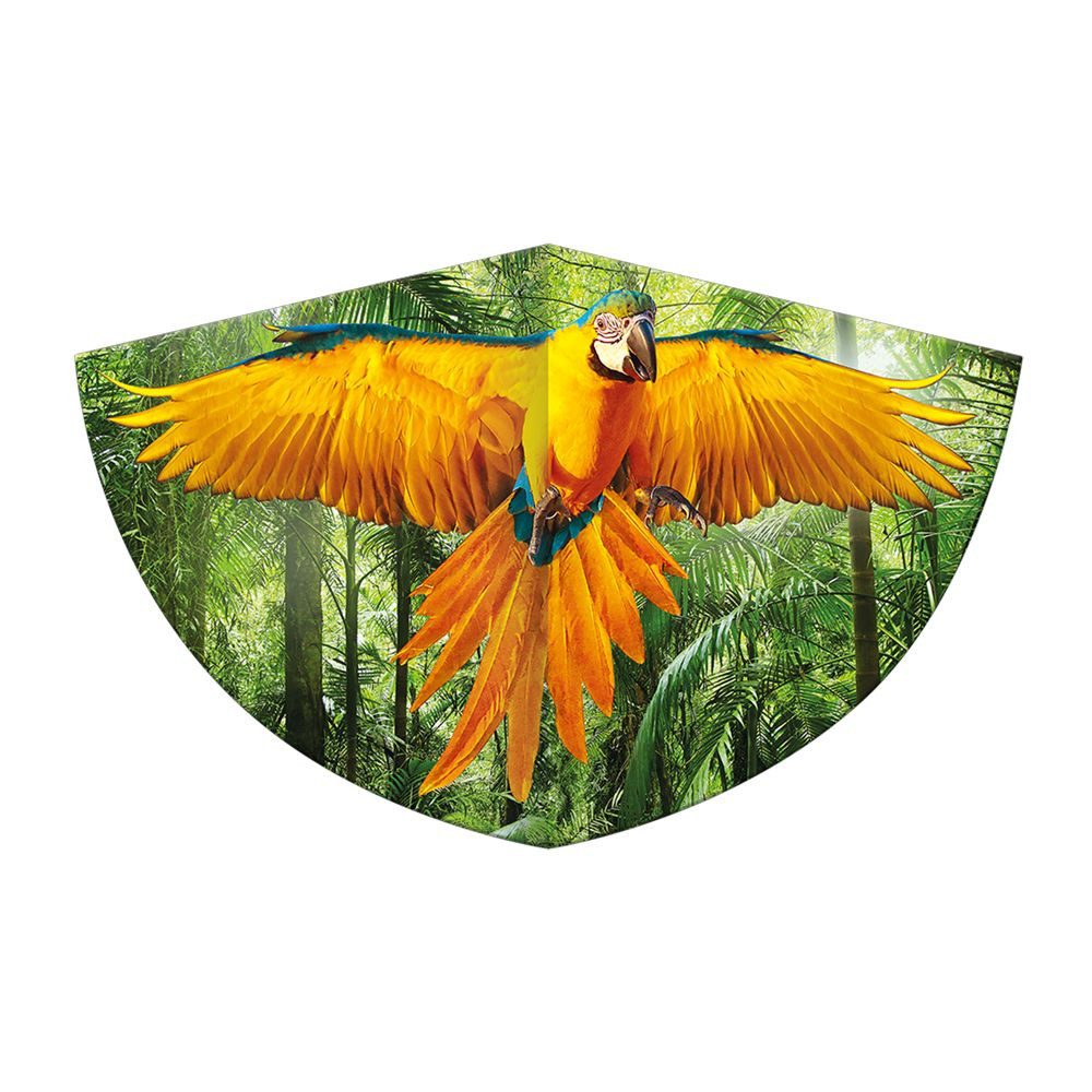 Paul Günther Flug-Drache Kinder-Drachen Papagei 75x48cm PE Einleiner